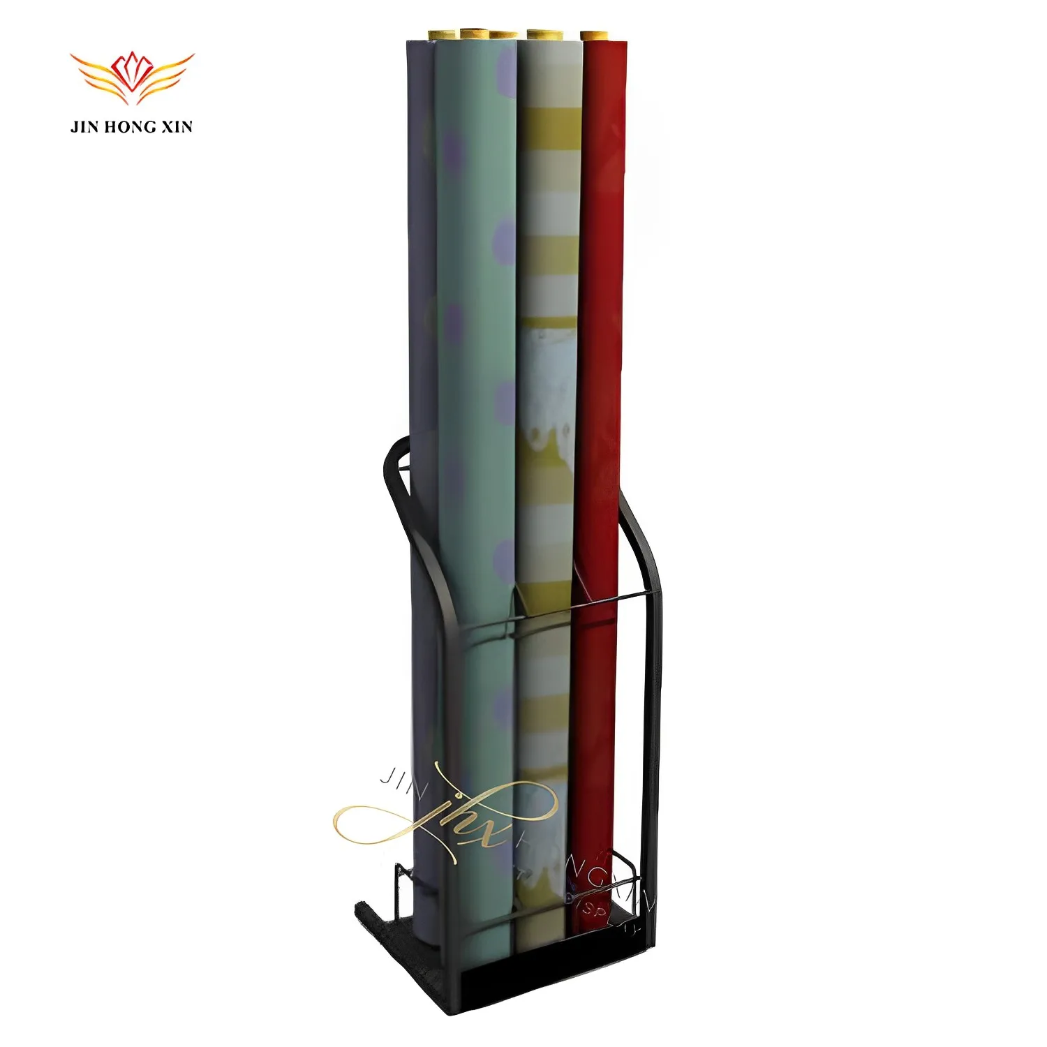 Retail store Double side stand flooring A4 cardstock display rack