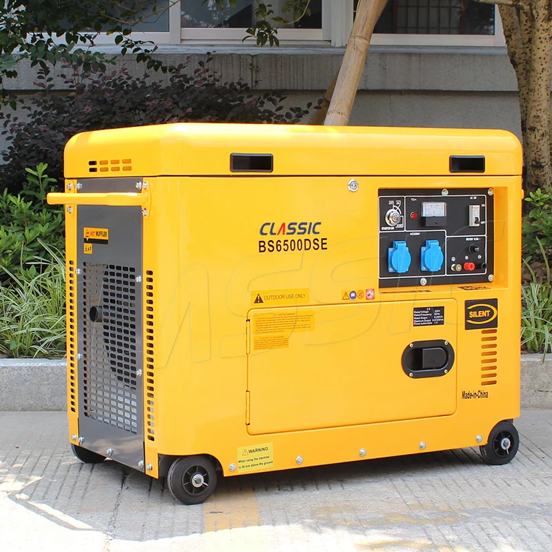 BISON China 3 Phase 400V Silent 5Kw Electric Generator Air Cooled Diesel 5Kw Generator Suppliers
