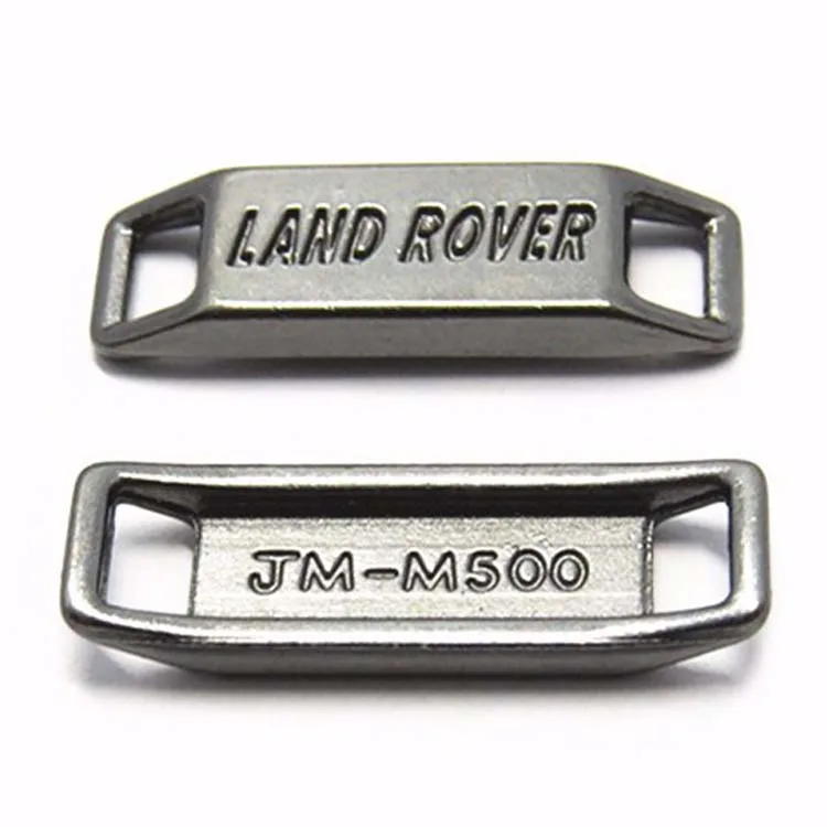 Custom Double Hole Color Shoelace Charm Tag Make The Logo Color Painted For Sneaker Shoe Lace