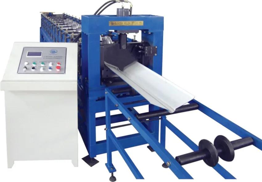 construction color roof steel plate roll forming machinery/corrugated galvanized zinc roof ridge cap sheets making machine