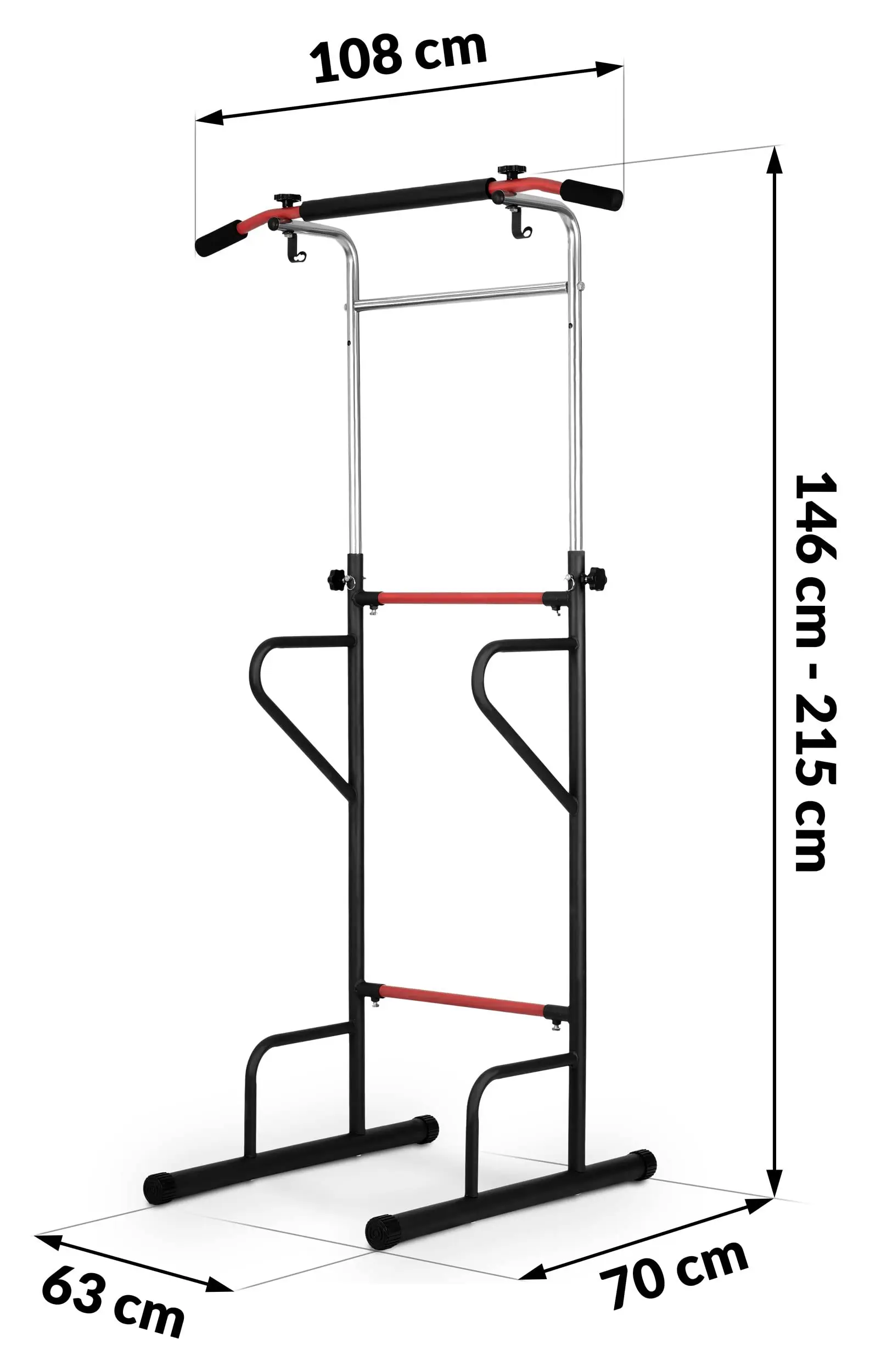 Pull Up Bar Gym Fitness Equipment Power Tower Multi station for Home Office Gym Pull Up Power Tower Dip Station