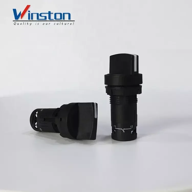 2 Pole rotary switch prevent follow-up Short handle 1contact button switch