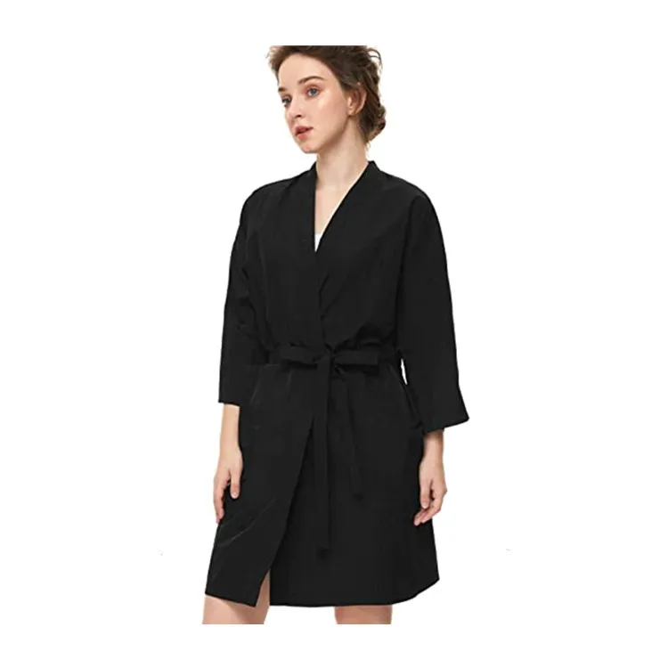 Wholesale Client Gown Barber Cape SPA Custom Logo Gown Robe Hairdressing Waterproof Beauty Salon Robe