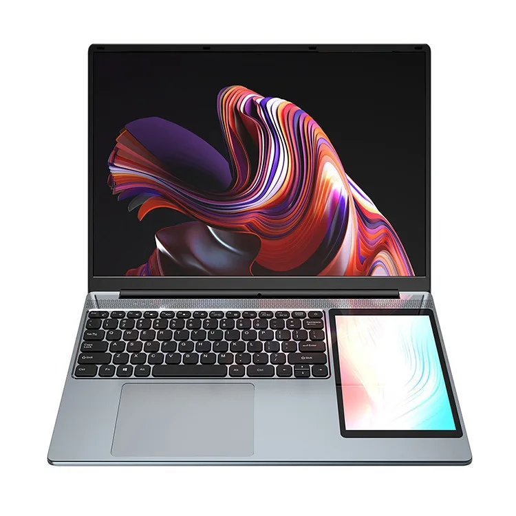 Low price hot sale personal and home dual-screen laptop 15.6-inch + 7-inch business office learning education gaming laptop