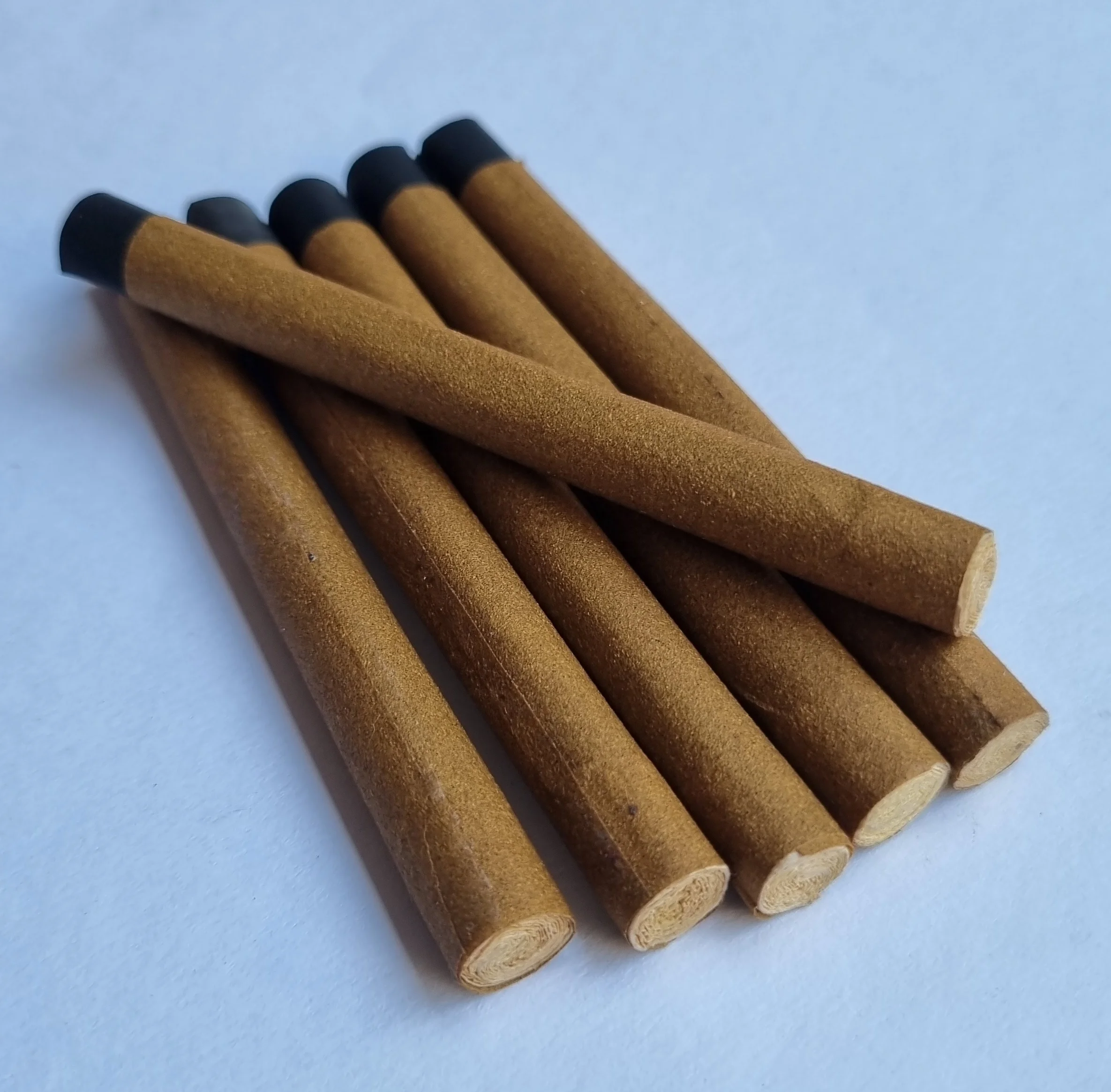 Round Glass & wood tips Brown Green Natural loose leaf cut size wraps NON GMO American Green & Brown paper rolled cones tubes