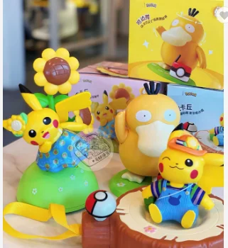 Factory Price 1:1 Action Figure PVC Psyduck Model Doll Squirtle Psyduck Bulbasaur Charmander Pocket Monster Toy Gift For Kids