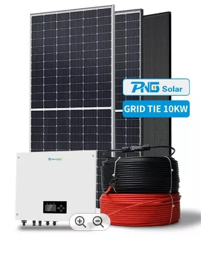 PNG Home Solar Power System Off Grid 10kw Complete Set Off Grid, Solar Panel System 220V Lithium Ion Sonorisation Compatible