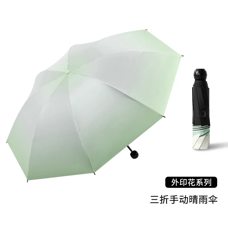 Umbrellas for the rain 3 fold 23inch 8k ultraviolet-proof custom with logo printing automatic umbrella