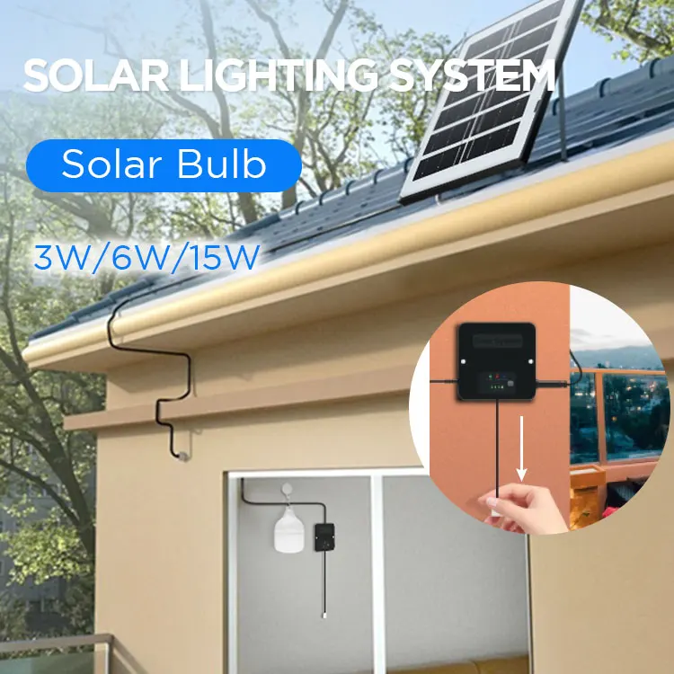 White Warm 3w 6w 15w All in One Control Lamp Led Solar Rechargeable Remote Control Security Light