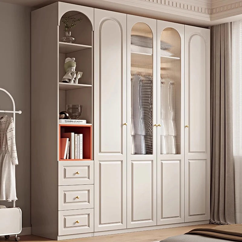 Modern closet organizers wooden wardrobe cabinets for clothes bedroom wardrobes With Dresser