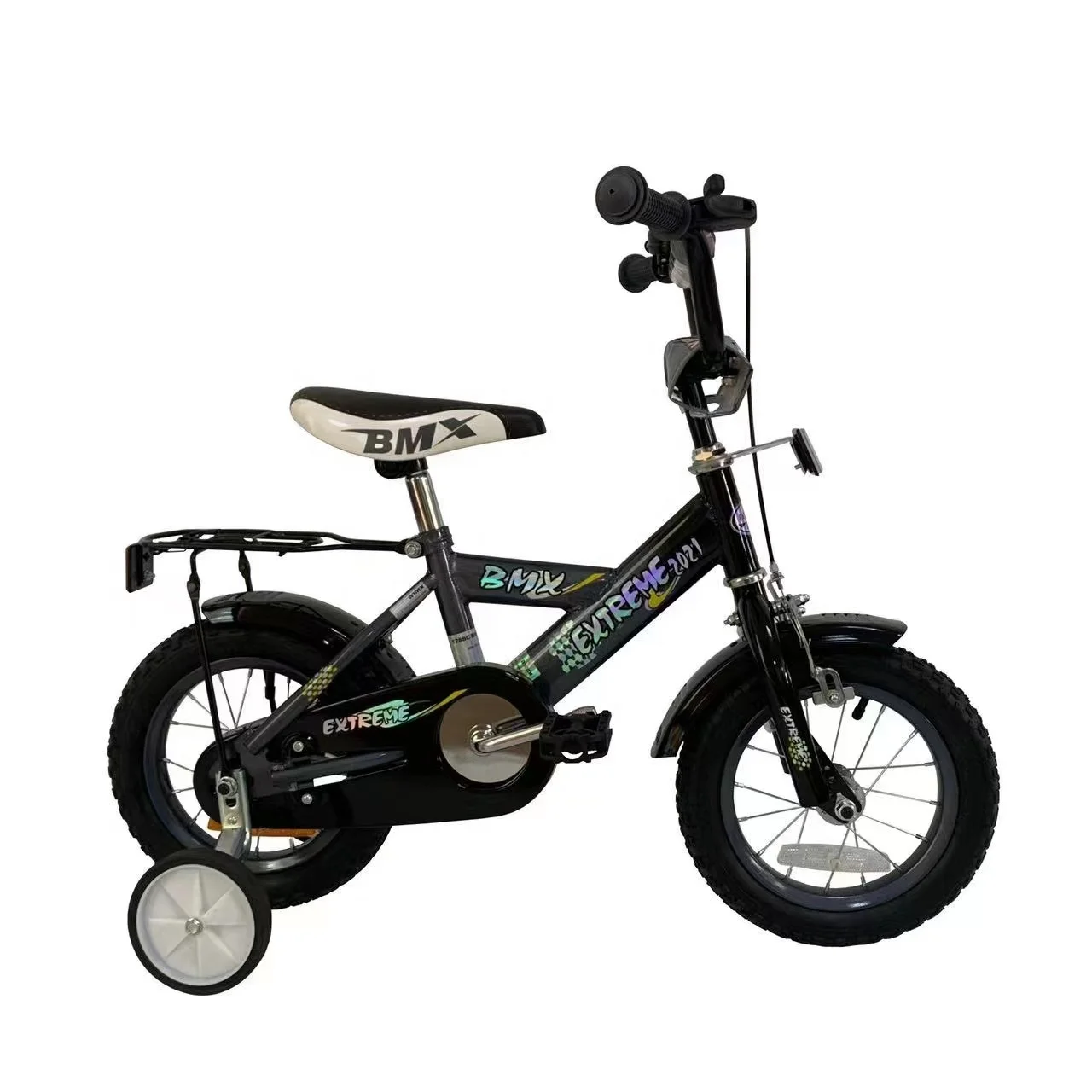 Горячая распродажа новый дизайн стальная рама BMX с задней переноской 12 14 дюймов ножной тормоз игрушка для мальчиков детский велосипед