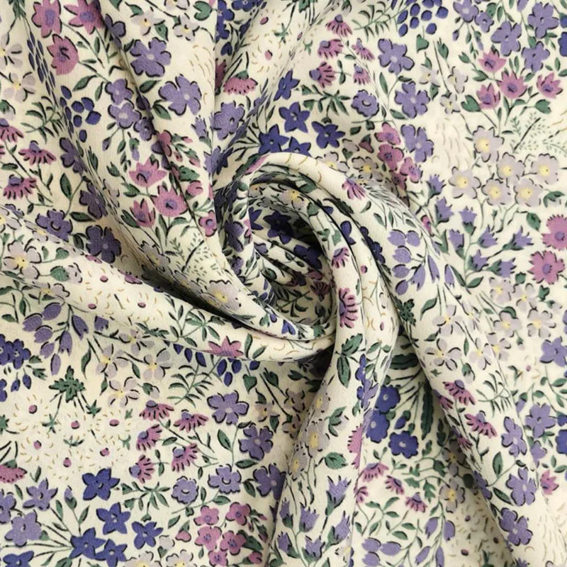 Cheapest Spot couture dress tide of South Korea silk fabric garment printing floral cloth polyester floral fabric