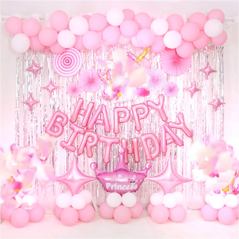 2020 New Arrivals Chick Ballet Girl Kid Unicorn Birthday Decorations Favors Set Unicorn Party Supplies