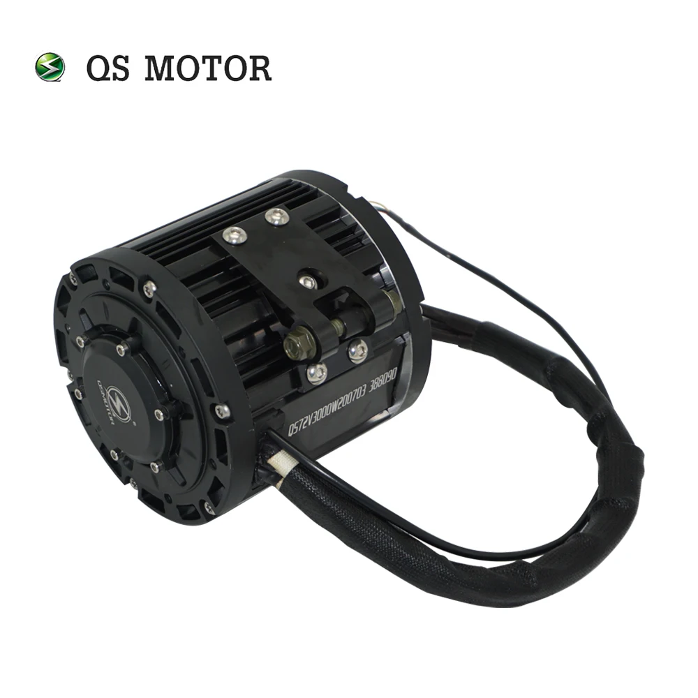 QS 120 2kW 72V60KPH Mid drive motor with 428 sprocket