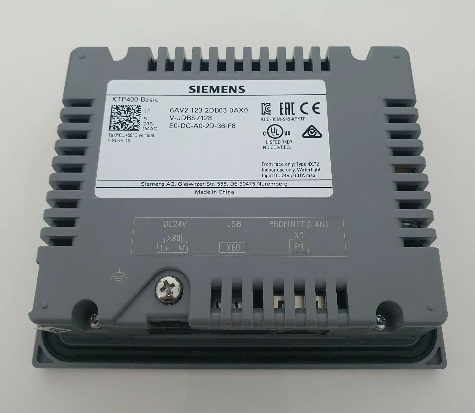 Siemens SIMATIC HMI KTP700 Basic PROFINET interface 6AV2 123-2GB03-OAX0 In Stock