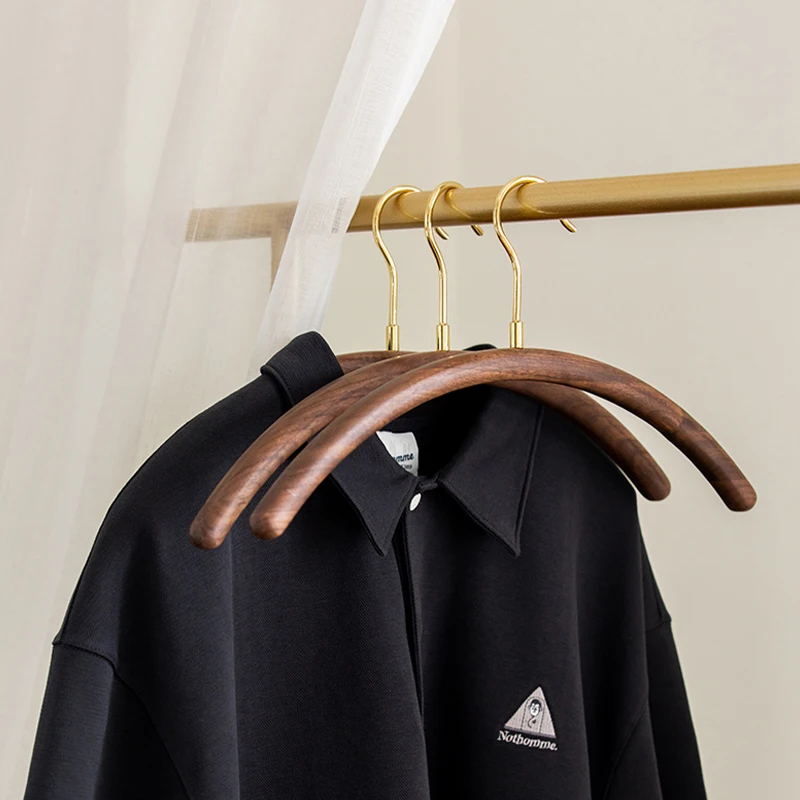 Showroom Transparent Bag  Bedroom Designs Custom Baby Kids Wall Mounted Velvet Wooden Hangers For Clothes