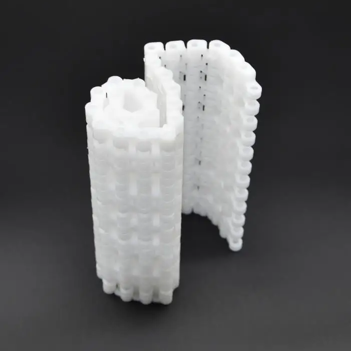 high quality food grade modular belt    delrin conveyor chains   side Flex Plastic belt top chains    modular belt