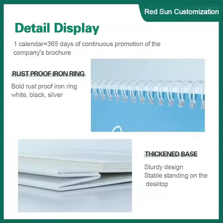 Factory Supply  desk calendar 2025 promotional desk calendar creative table desk calendar