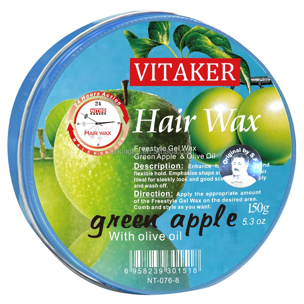 Organic Alcohol Free Strong Hold Curl Define Hair Wax Olive Oil Infused Hair Styling Shaping Gel Easy to Wash Off 150G 8 Colors