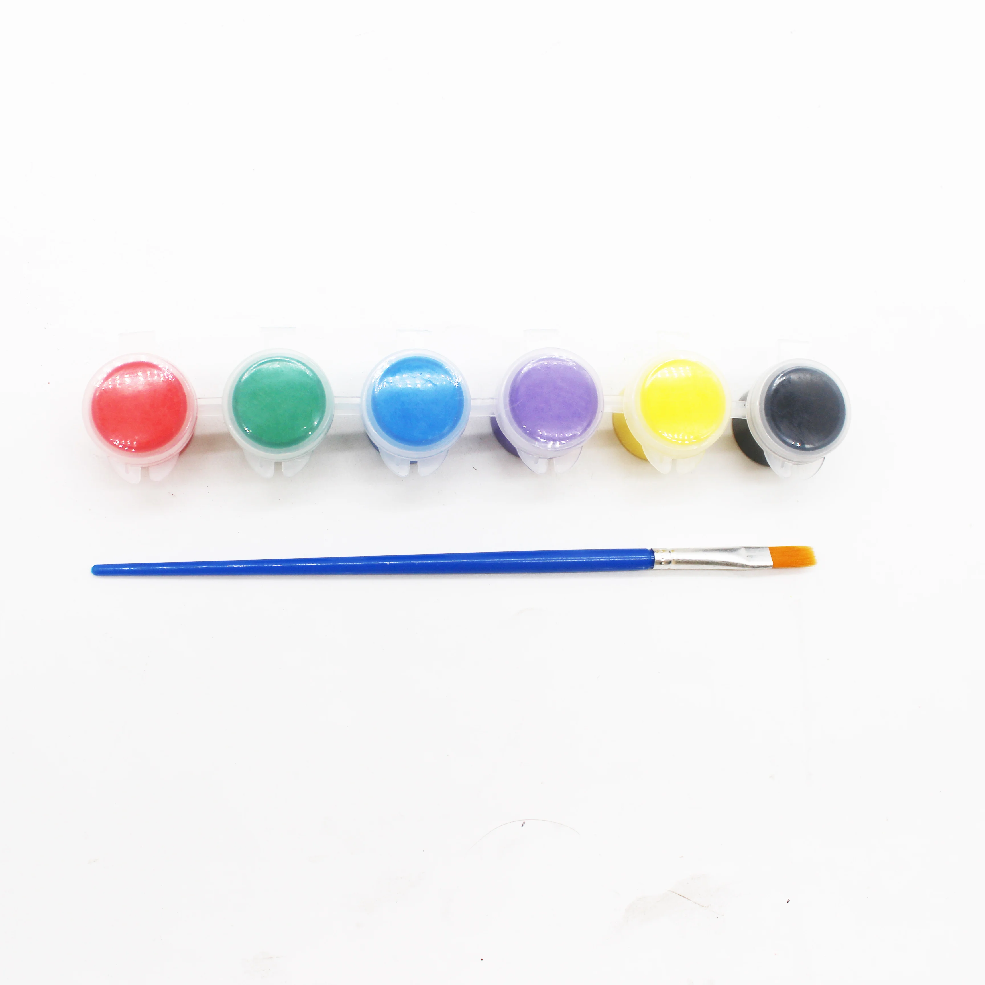 5ML 6 Colors Strips Pot Kids Acrylic Color Paint Quick Drying Water Soluble Non Toxic Acrylic Pigment For Paint