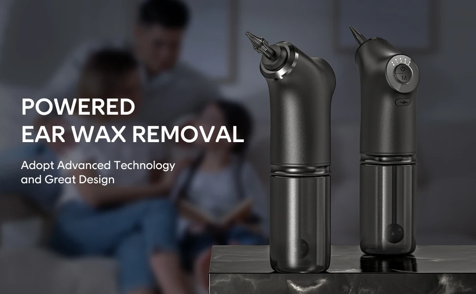 New Arrived Ear Washer Cleaner E30 Black Ear Machine Electric Smart Cleaner Set Kit Ear Wax Removal Tool