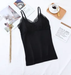 Мягкая удобная беспроводная съемная подкладка женские кружевные бесшовные с тонкими лямками верхняя одежда без рукавов топы на бретельках платье на бретелях