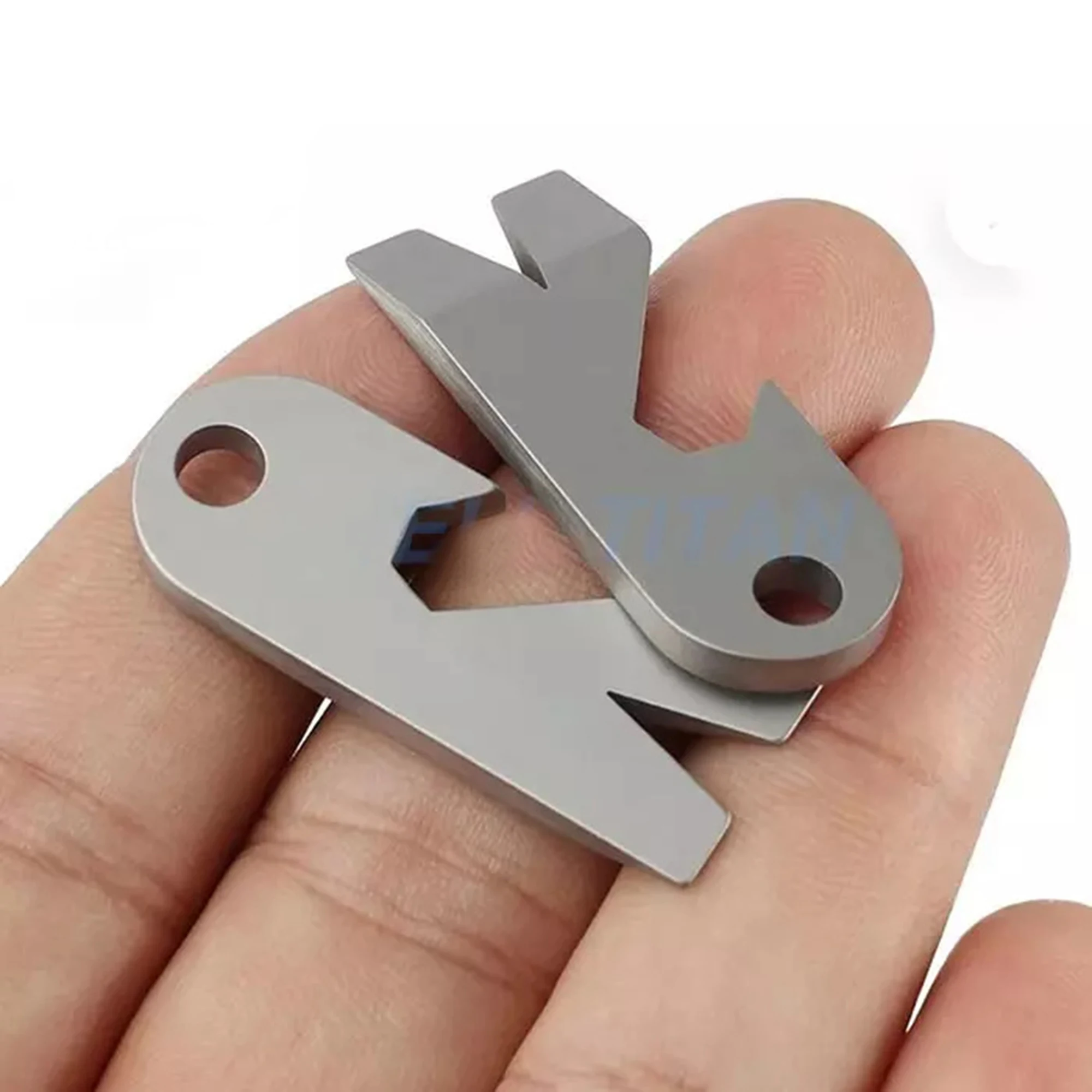 BST-TI Rainbow color titanium alloy portable bottle opener wrench nail remover EDC key tool crowbar fishing gear