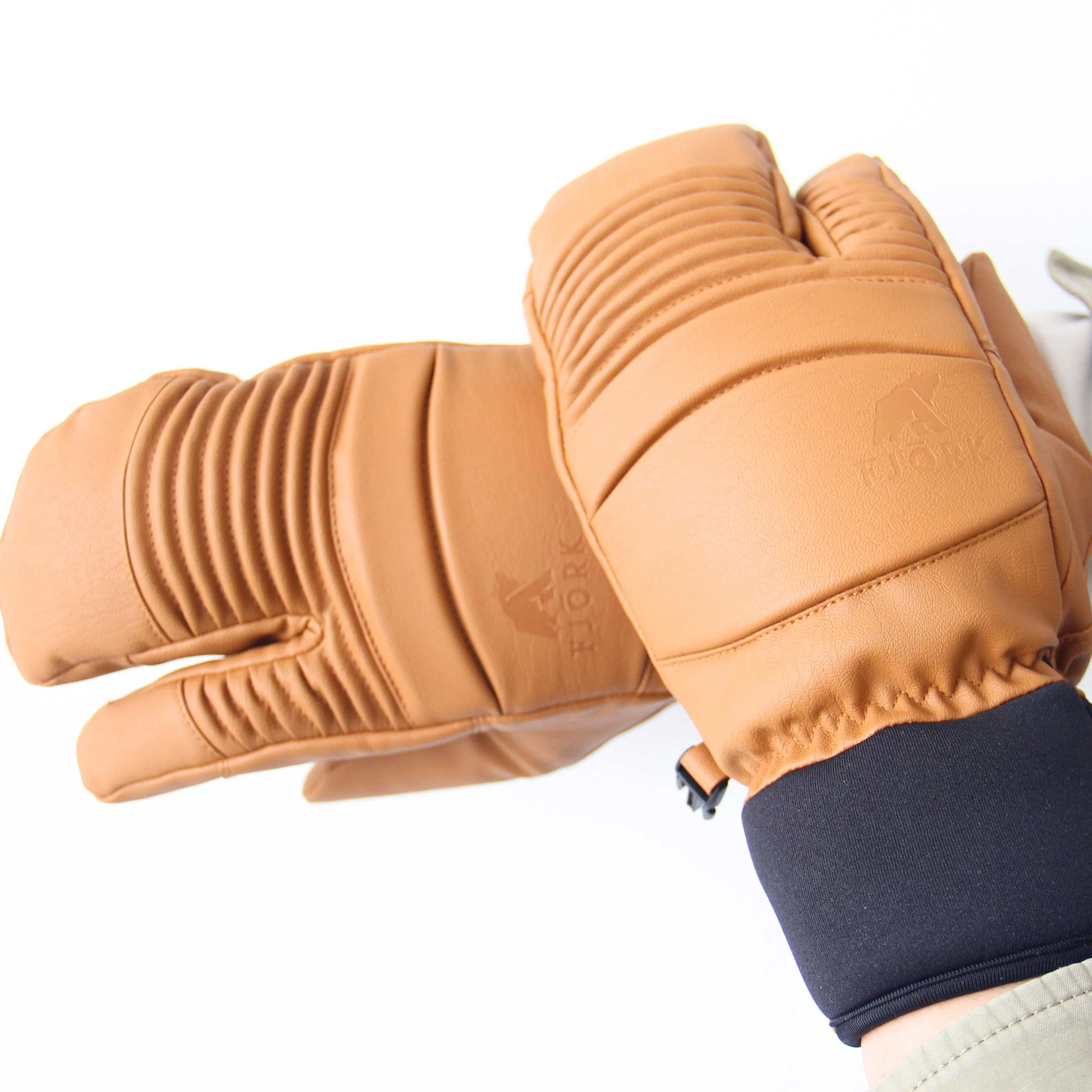 PU Palm Wear Resistant Women Winter Windproof Waterproof Ski Snowboard Gloves