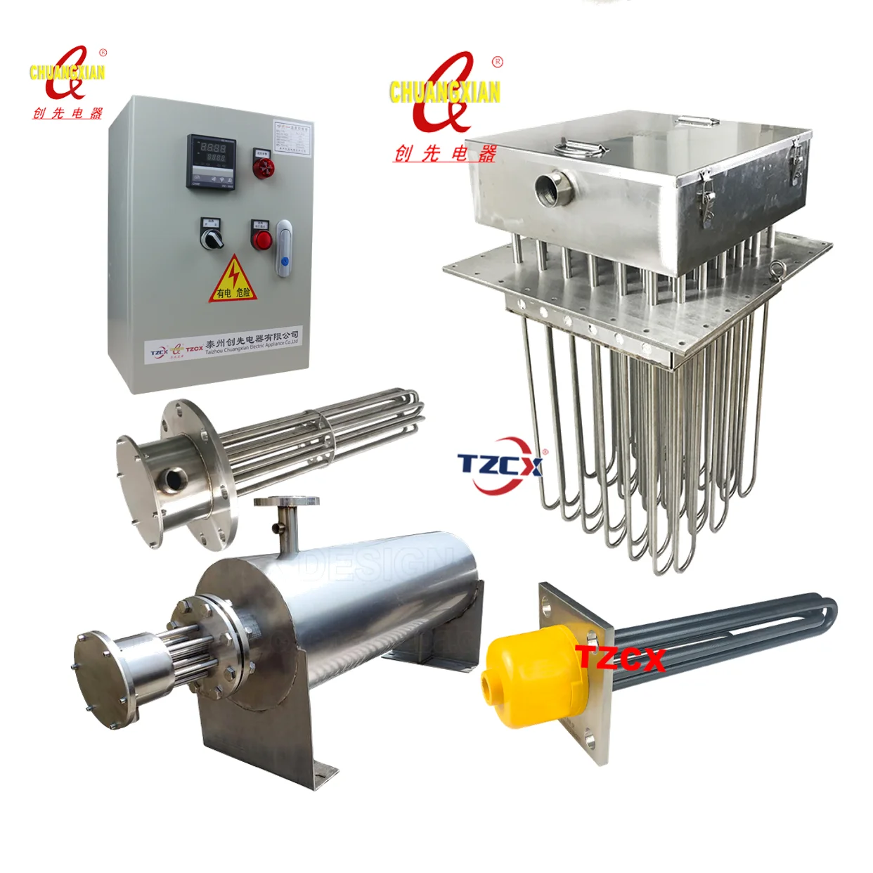 CE certified TZCX brand custom tubular industrial  process heater