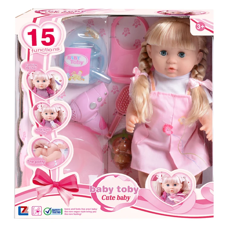 17 Inch IC Doll Set girl birthday best present pretend play doll toys set with  accessories