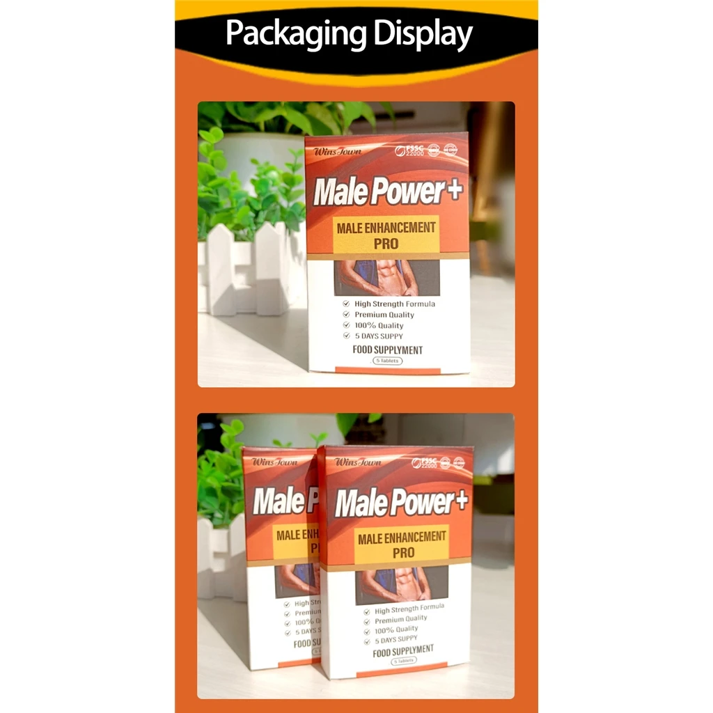 OEM/ODM Men Power Energy Tablets Tongkat Ali Male Power+ Fertility Tablet Maca Man Energy Tablets Male Power Ginseng Pills