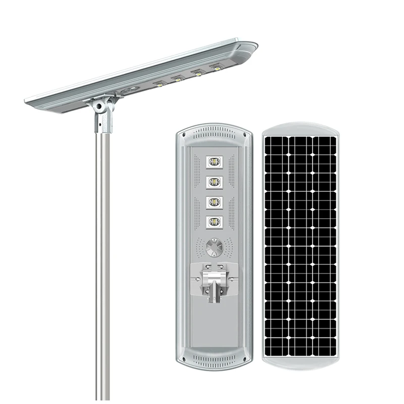 
Double arm commercial All in one 60W 80W 100W 200W LED Solar Street Light 