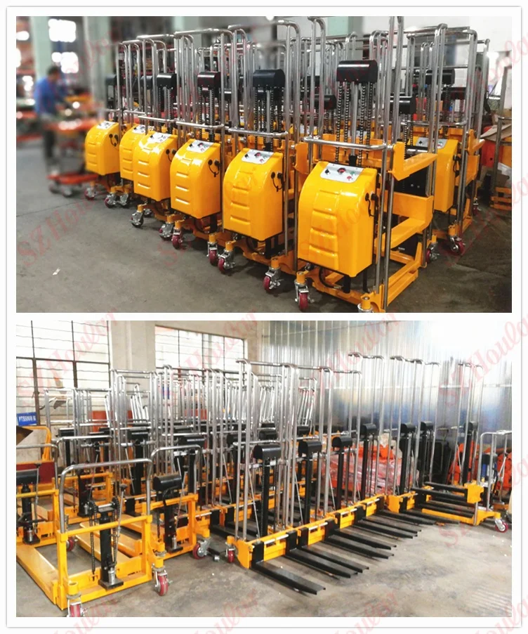 hand manual stacker hand pallet stacker manual hand winch stacker lift supplier