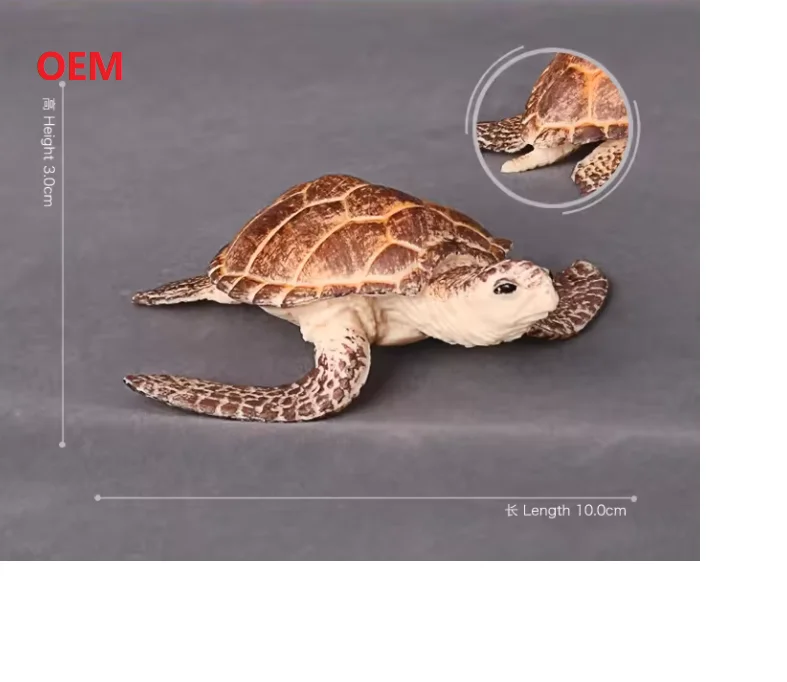 OEM solid Sea Life Sea Turtle Model Plastic Animal Toy Sea Creature Toys Animal Figurines Toys