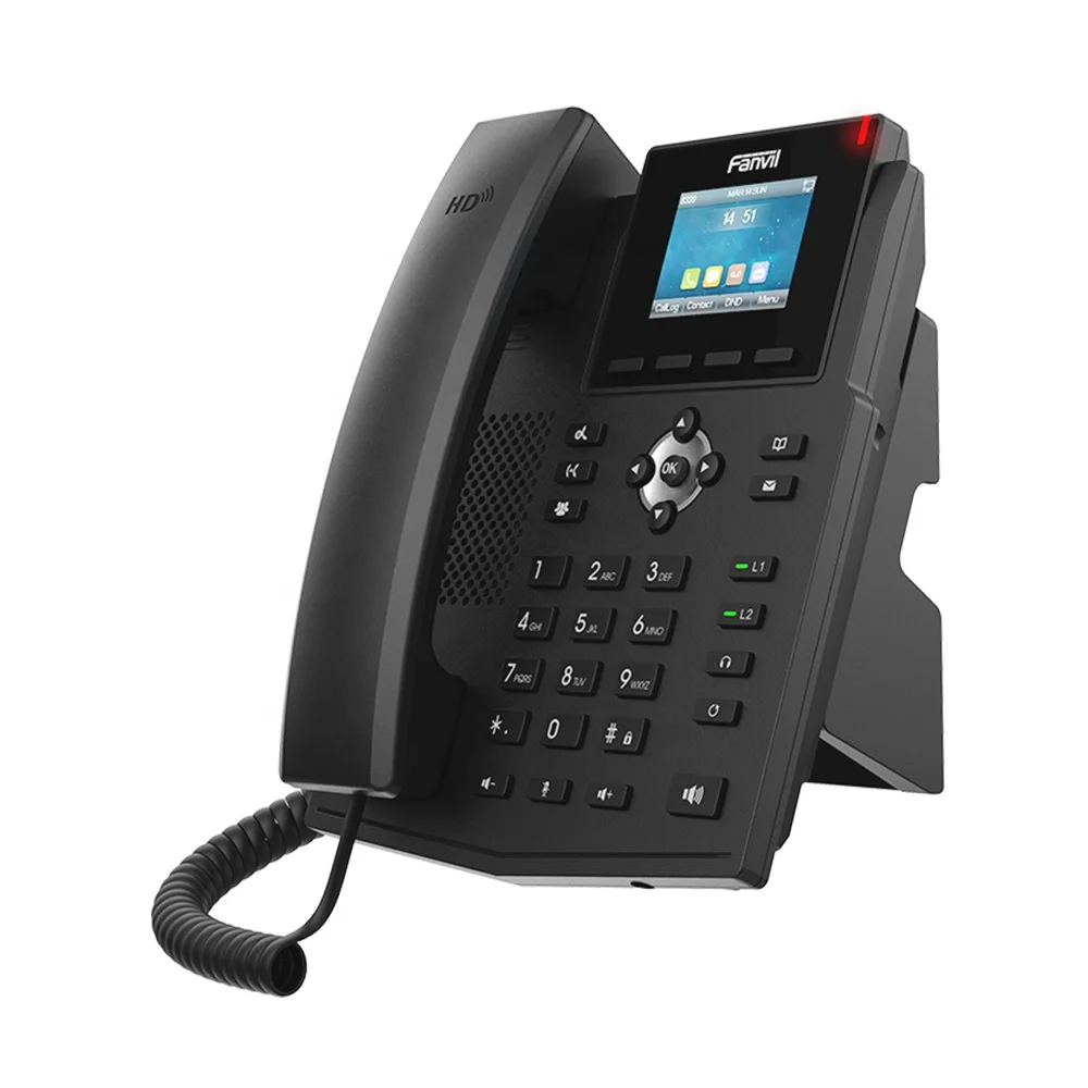 Fanvil X3SW гигабитный Wi-Fi IP-телефон PoE 4 SIP линия с цветным экраном 2,4 дюйма