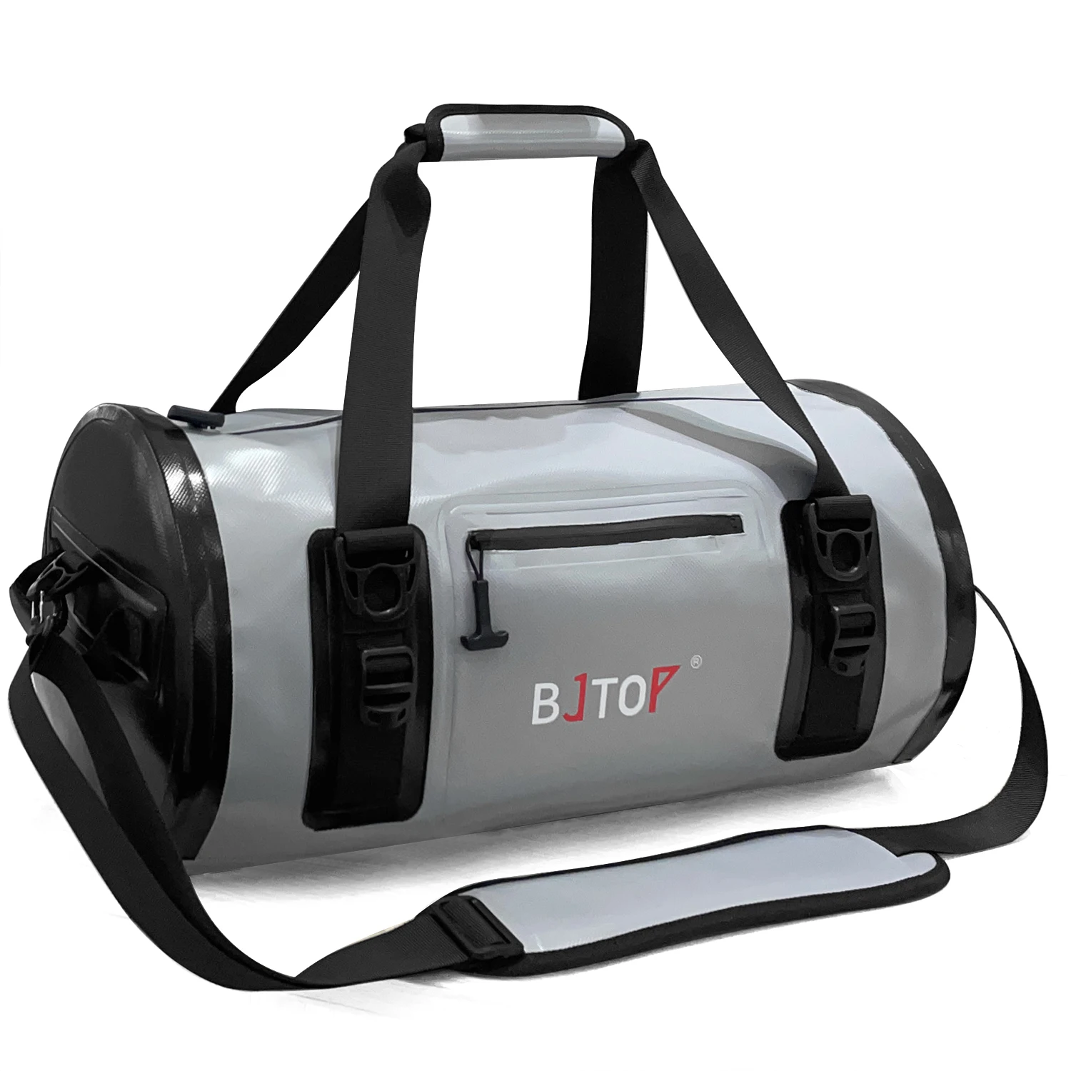 Wholesale Factory Top Quality 1000D PVC Welded Seam Durable Grey Waterproof Dry Duffel Bag for Kayaking Hiking Camping