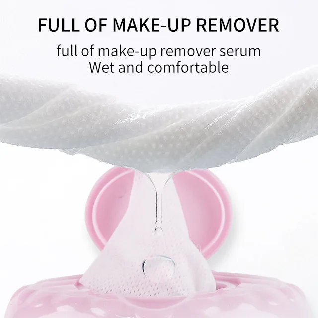 Customized 100pcs Feminine Makeup Remover Refreshments Facial Cleansing Face Wet Wipes Feminine Soft Organic Wet Wipes For Face