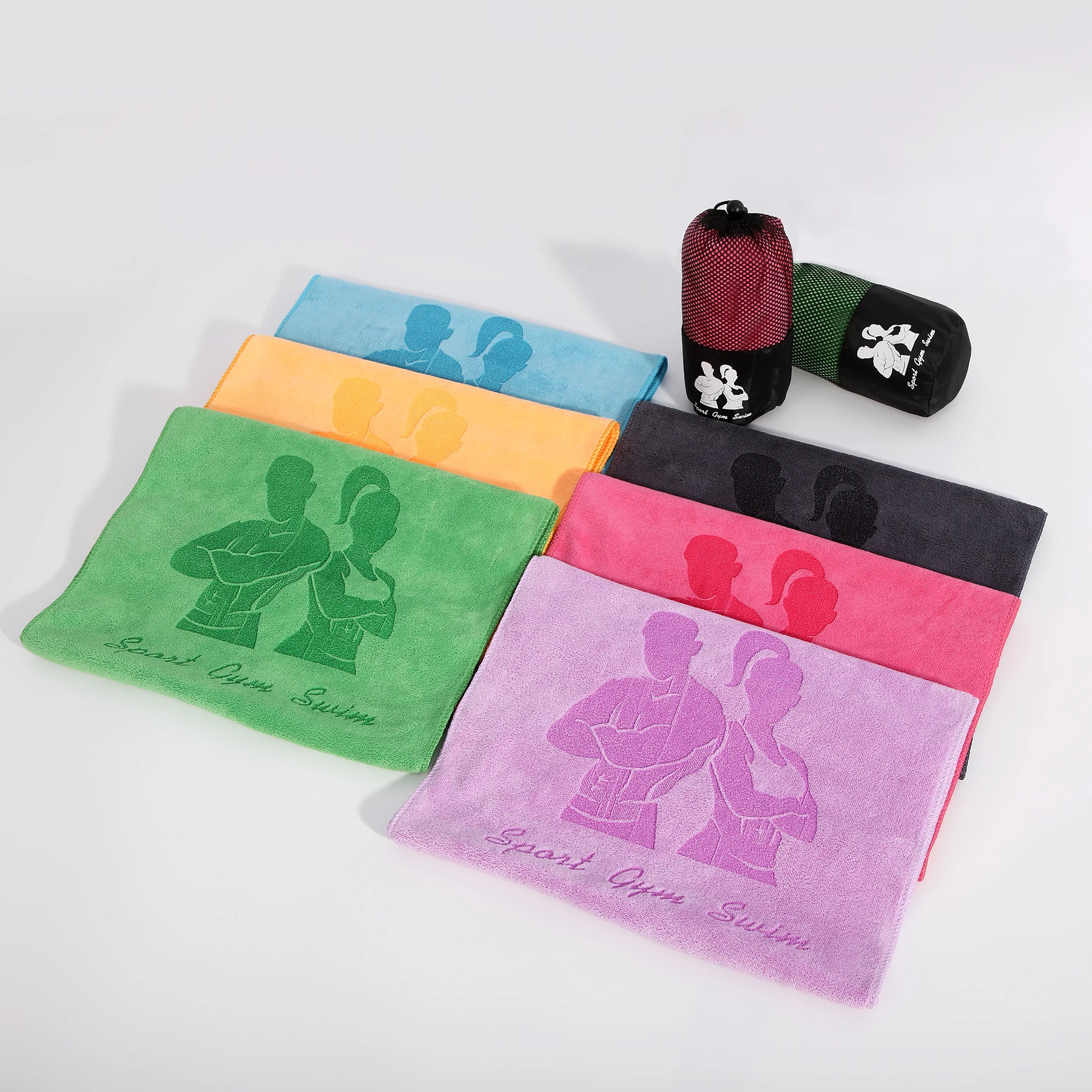 Custom 400gsm Gym Sports Club Football Basketball Team Towel Rally Towel Sublimation Printing Polyester Microfiber Towel