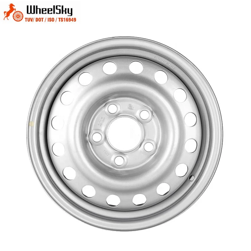 Wheelsky ET1455501-R12-S 14 дюймов 14X5.5 5X112 900 кг серебро полотно стальной автомобильный прицеп колесные