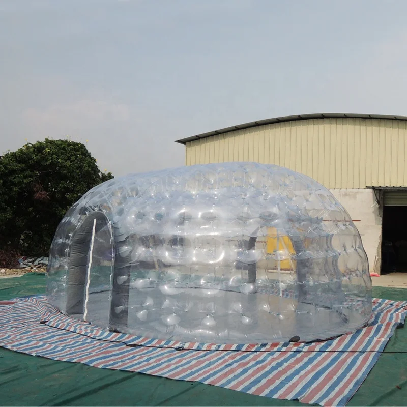 Customize Double Layer Heat Preservation Wind Resistant Winter Outdoor Inflatable Spa Shelter
