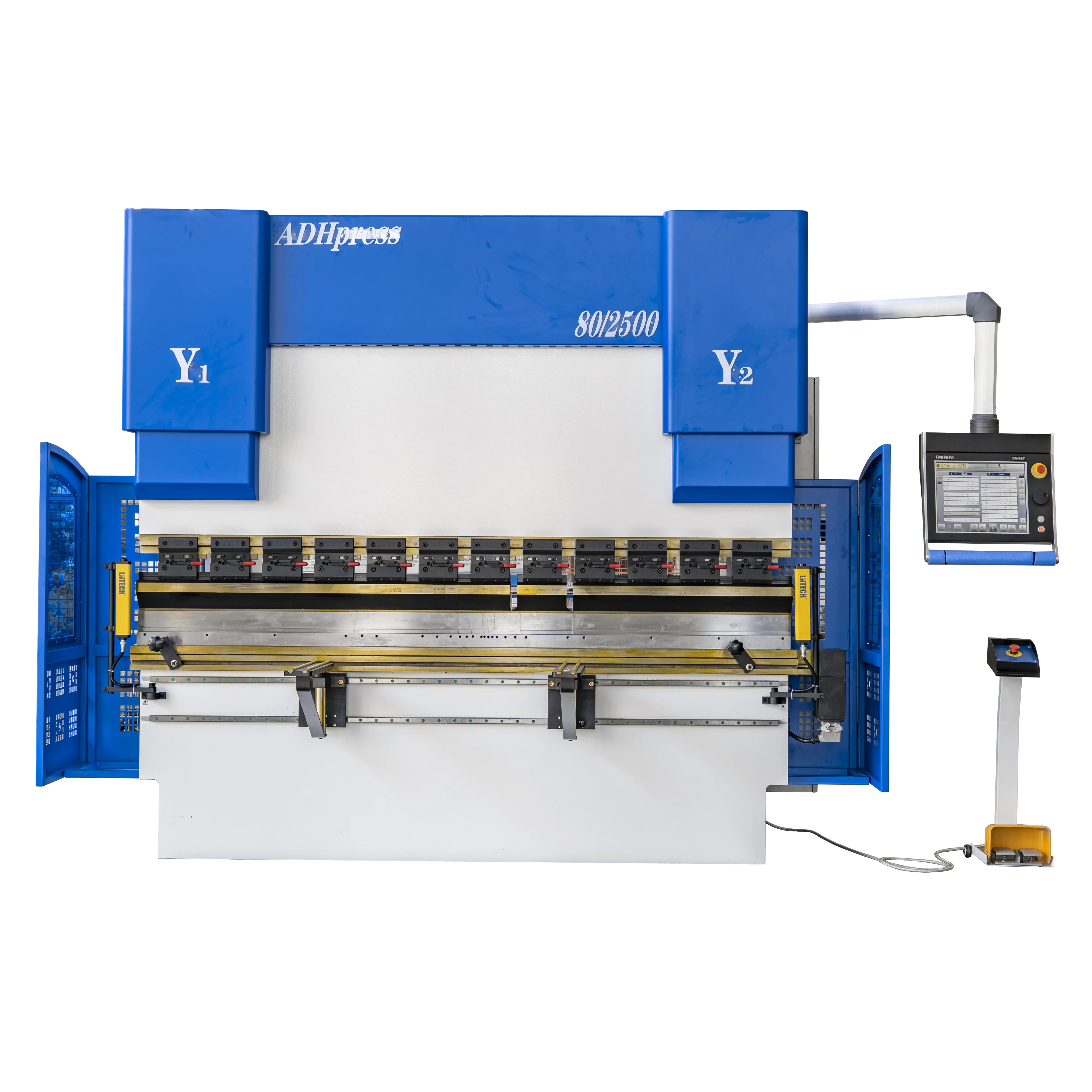 Best Price 80ton 2500mm DELEM DA66T 8+1 axis CNC Hydraulic Press Brake for Sheet Metal