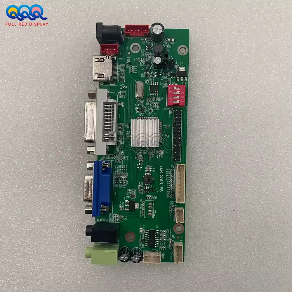 Full Red Three Interfaces  Vga  Dvihdmi Screen Driver Board Usb Driver Board Lcd Controller Universal Motherboard