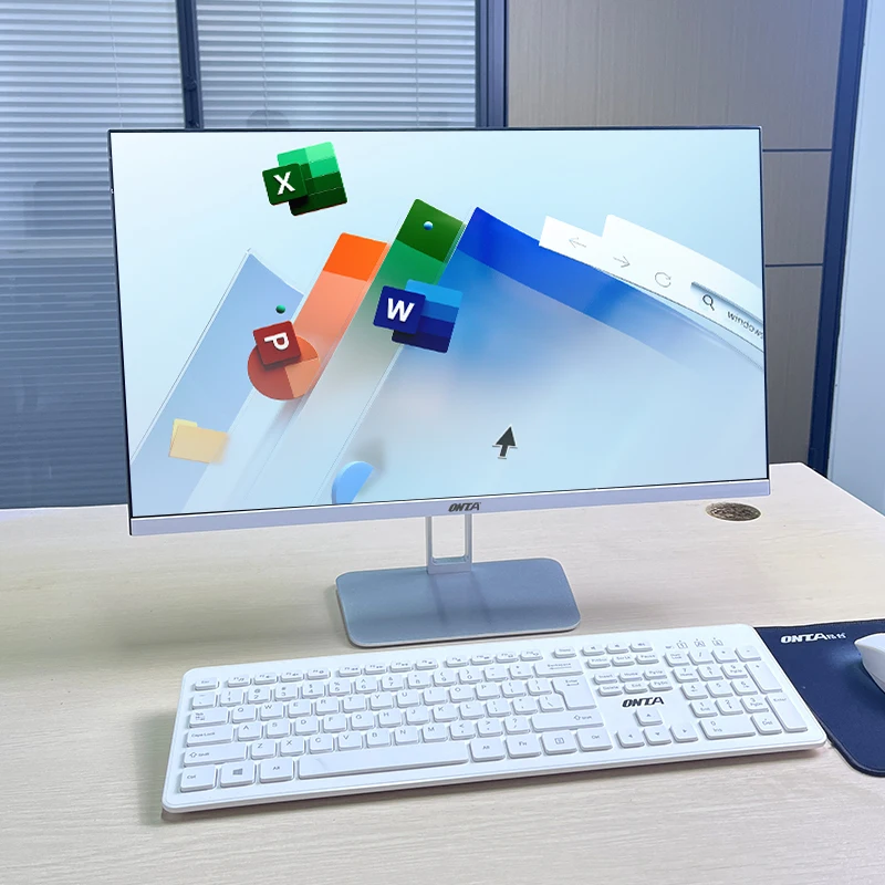 OEM/ODM оптовая продажа 19 22 24 27 32-дюймовый компьютер настраиваемый i3i5i7i9 конфигурация настольный ПК все в одном