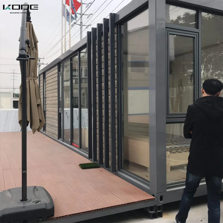 
2 bedroom prefab homes farm foldable garden glass house luxury container home 