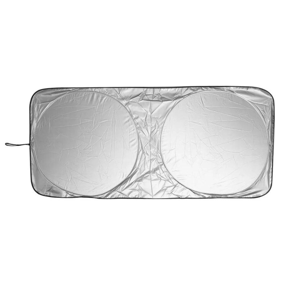 High Quality Auto Car SUV Foldable Front Windshield Heat Insulated With Storage Pouch Sun Shade Visor