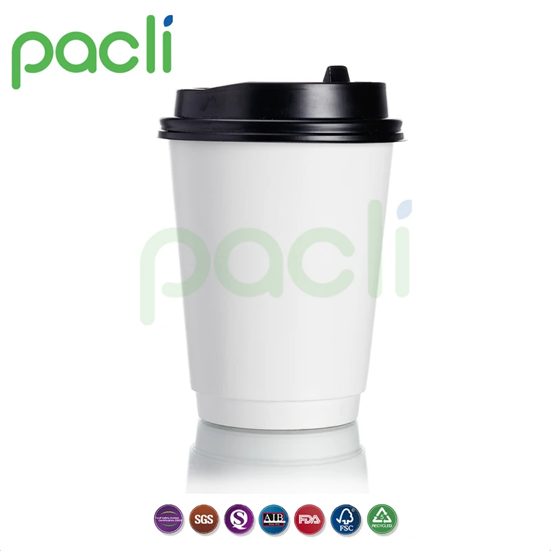 Hot sale disposable 12oz hot and cold drinking paper cup with lid
