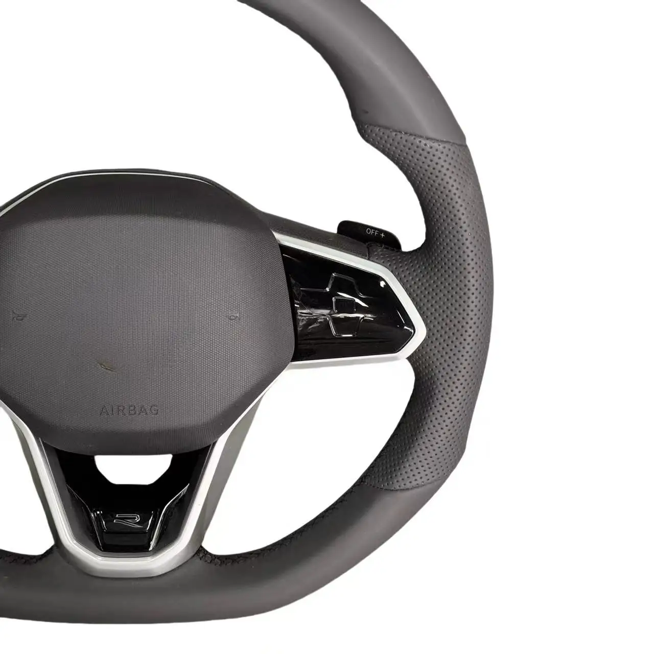 Custom Upgrade Volant Lenkrad Half Perforated Leather Steering Wheel for VW Golf 6 7 GTI MK7 Mk7.5 Polo Tiguan Jetta Passat B6