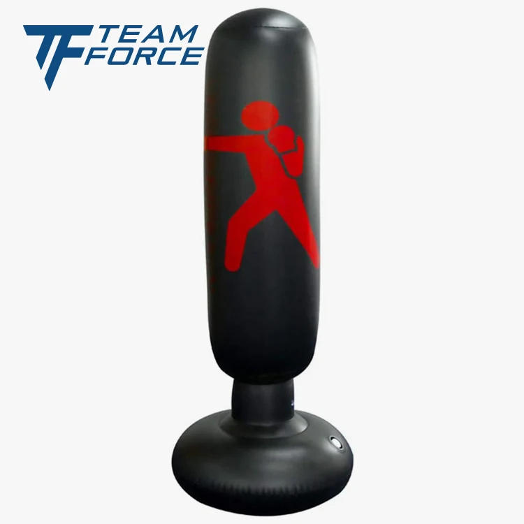 New protective flocking inflatable boxing column Professional Free Standing Punch Exercise Kick Boxing Punching Bag