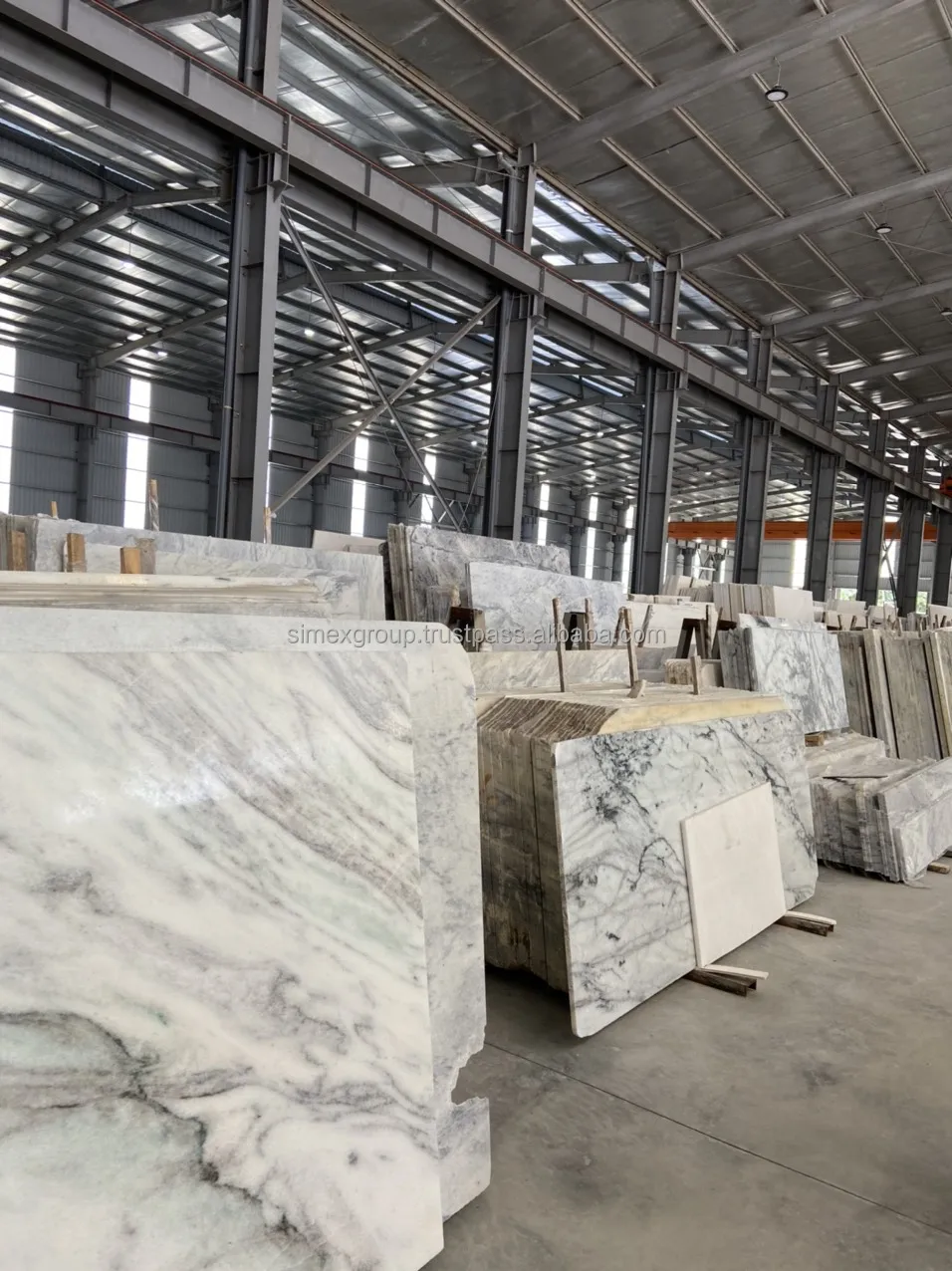 Stone grein marble slab Big Flower Marble Stone Interior and exterior decoration polished Arabescato Marble Slab