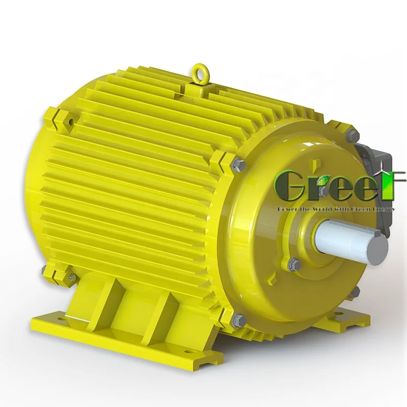 rare earth 50kw 500rpm 1500rpm alternator 3 phase AC 50hz/60hz  synchronous permanent generator for hy